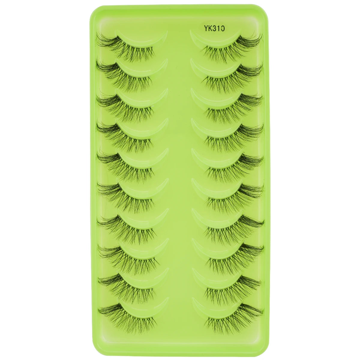 New Half Eyelashes 3/10Pairs Half Lashes Natural 3D Cat Eye Lashes Clear Stem False Eyelash Extension Makeup Faux Cils maquiagem Purest Peak